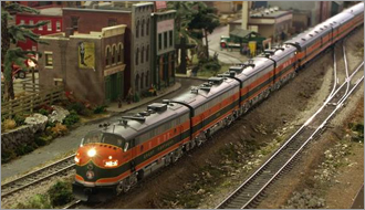 鉄道模型レイアウトと車両